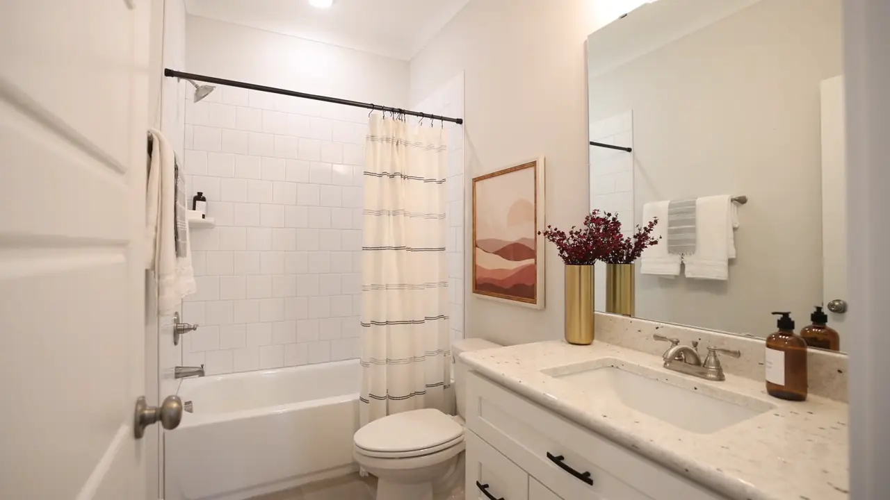 Illustrative stock video of a bathroom